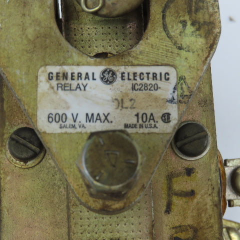 General Electric IC2820 600V 10A Contactor