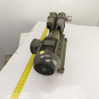Jallo JVP-6A 1.5HP Oil-Free Vacuum Vane Pump 19.8CFM 230/460V 3PH
