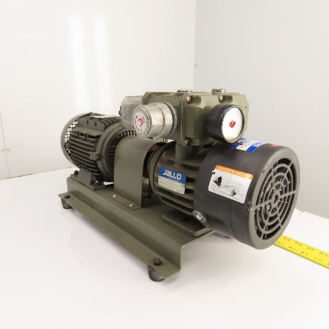 Jallo JVP-6A 1.5HP Oil-Free Vacuum Vane Pump 19.8CFM 230/460V 3PH