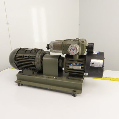 Jallo JVP-6A 1.5HP Oil-Free Vacuum Vane Pump 19.8CFM 230/460V 3PH