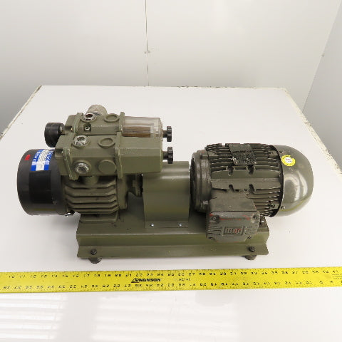Jallo JVP-6A 1.5HP Oil-Free Vacuum Vane Pump 19.8CFM 230/460V 3PH