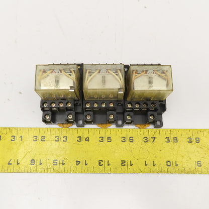 Allen Bradley 700-HF34Z24 120/240V 1/2Hp Relay On Socket 24VDC Coil Lot Of 3