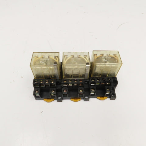 Allen Bradley 700-HF34Z24 120/240V 1/2Hp Relay On Socket 24VDC Coil Lot Of 3