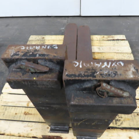 Class II 2 Tapered Forklift Forks Carriage Mount 48" x 6" Set Of 2