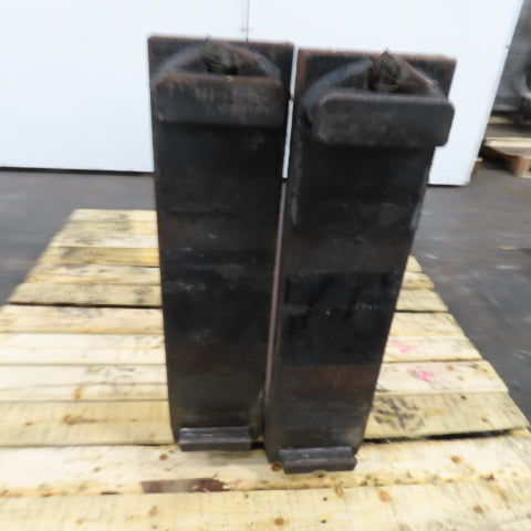 Class II 2 Tapered Forklift Forks Carriage Mount 48" x 6" Set Of 2