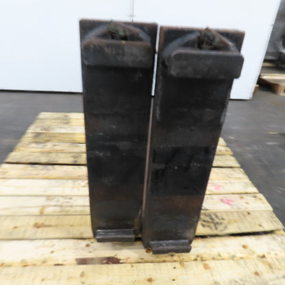 Class II 2 Tapered Forklift Forks Carriage Mount 48" x 6" Set Of 2