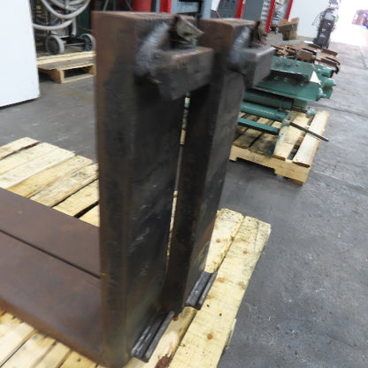 Class II 2 Tapered Forklift Forks Carriage Mount 48" x 6" Set Of 2