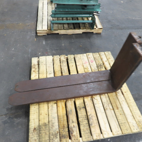 Class II 2 Tapered Forklift Forks Carriage Mount 48" x 6" Set Of 2