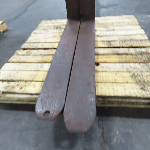 Class II 2 Tapered Forklift Forks Carriage Mount 48" x 6" Set Of 2
