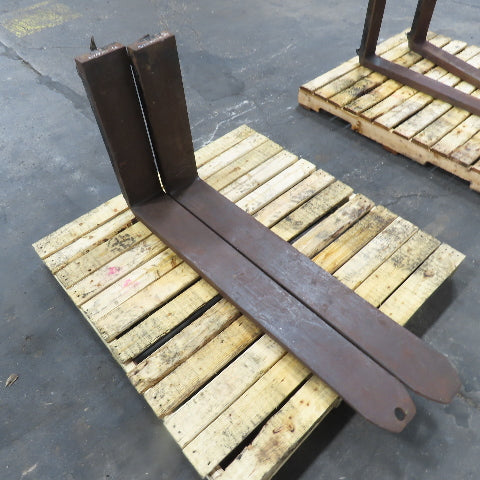 Class II 2 Tapered Forklift Forks Carriage Mount 48" x 6" Set Of 2