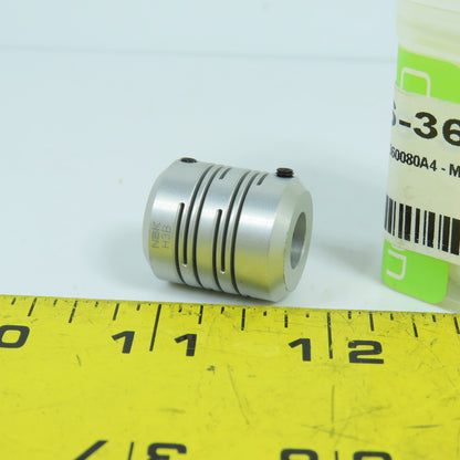 NBK 3346-36804 H3B 4.5mm x 9mm Bore 8 Slit Aluminum Beam Coupling MST-20