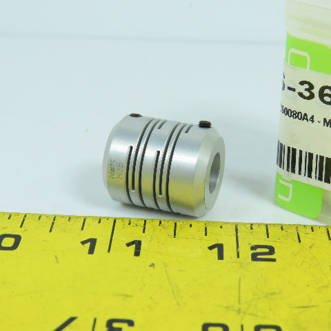 NBK 3346-36804 H3B 4.5mm x 9mm Bore 8 Slit Aluminum Beam Coupling MST-20
