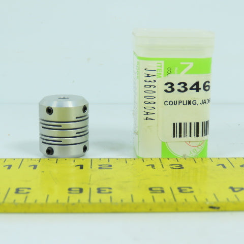 NBK 3346-36804 H3B 4.5mm x 9mm Bore 8 Slit Aluminum Beam Coupling MST-20