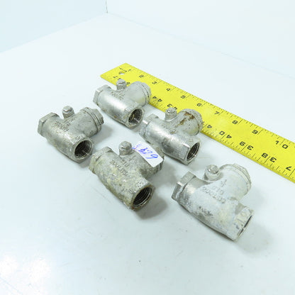 FNW 1/2" 316 Stainless Steel Check Valve Lot Of 5