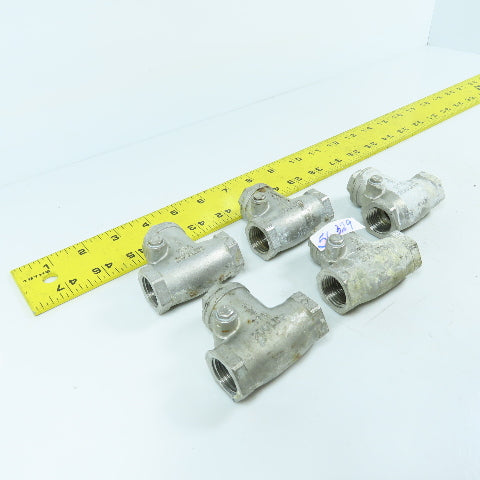 FNW 1/2" 316 Stainless Steel Check Valve Lot Of 5