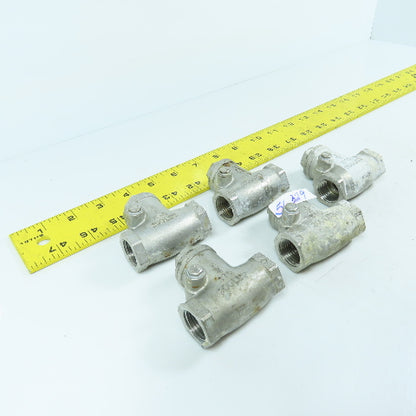 FNW 1/2" 316 Stainless Steel Check Valve Lot Of 5