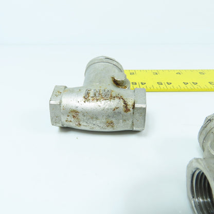 FNW 1/2" 316 Stainless Steel Check Valve Lot Of 5