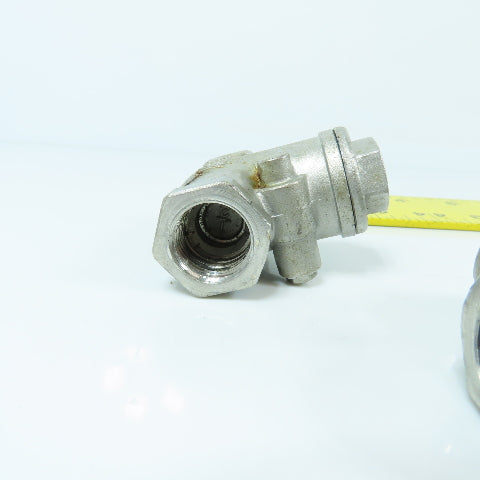 FNW 1/2" 316 Stainless Steel Check Valve Lot Of 5