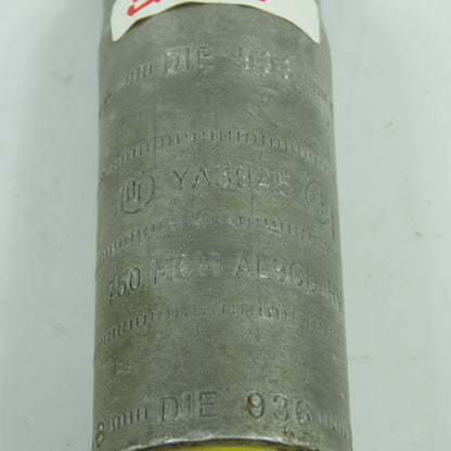 Burndy YA39A5 Al Compression Connector Lug DIE 936 750 MCM AL9CU-HV 1/2"