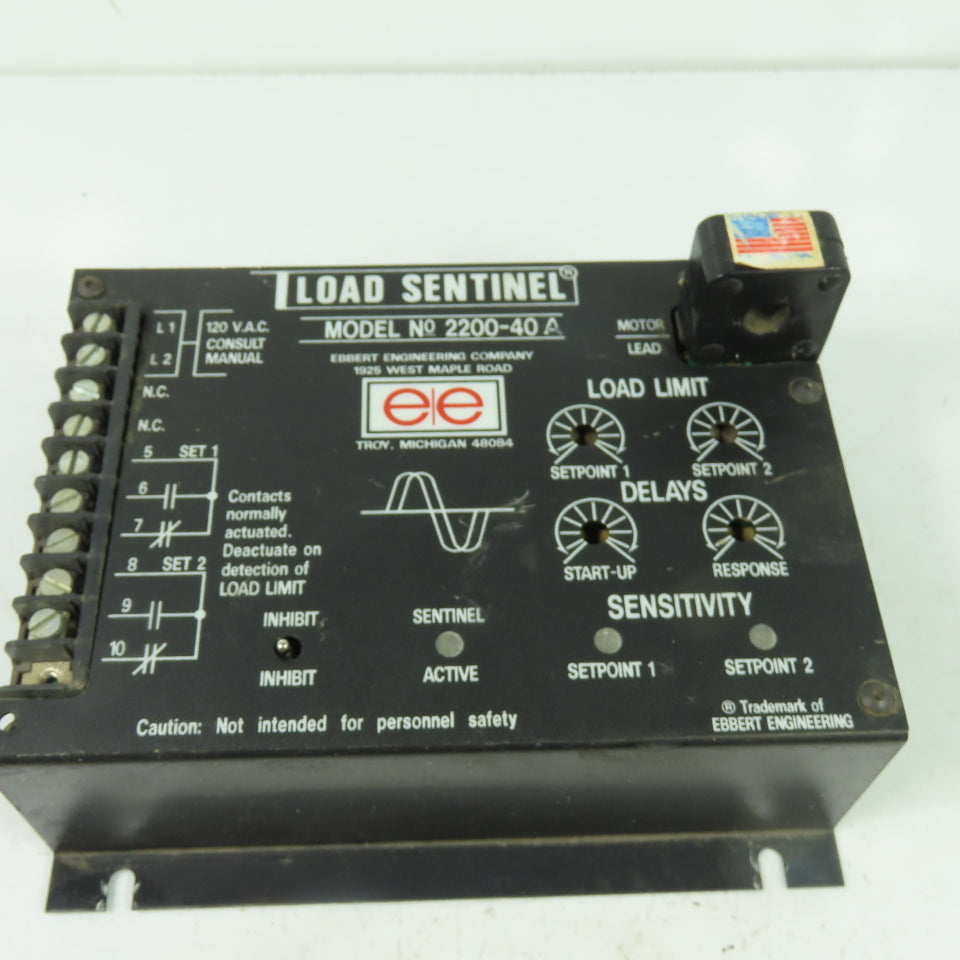 Load Sentinel Ebbert 2200-40A Load Monitor 120VAC