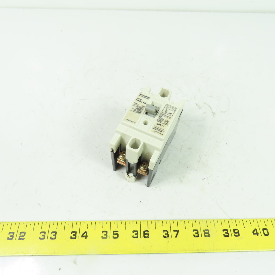 Mitsubishi NF30-FA 2-Pole No-Fuse Circuit Breaker 5A 250VAC 65VDC