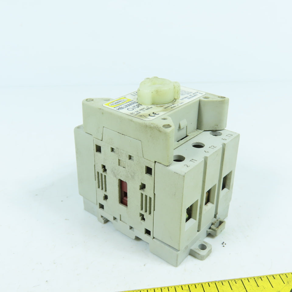 Hubbell HBL30MIRS 60A Rotary Disconnect Switch 600VAC 3-Pole