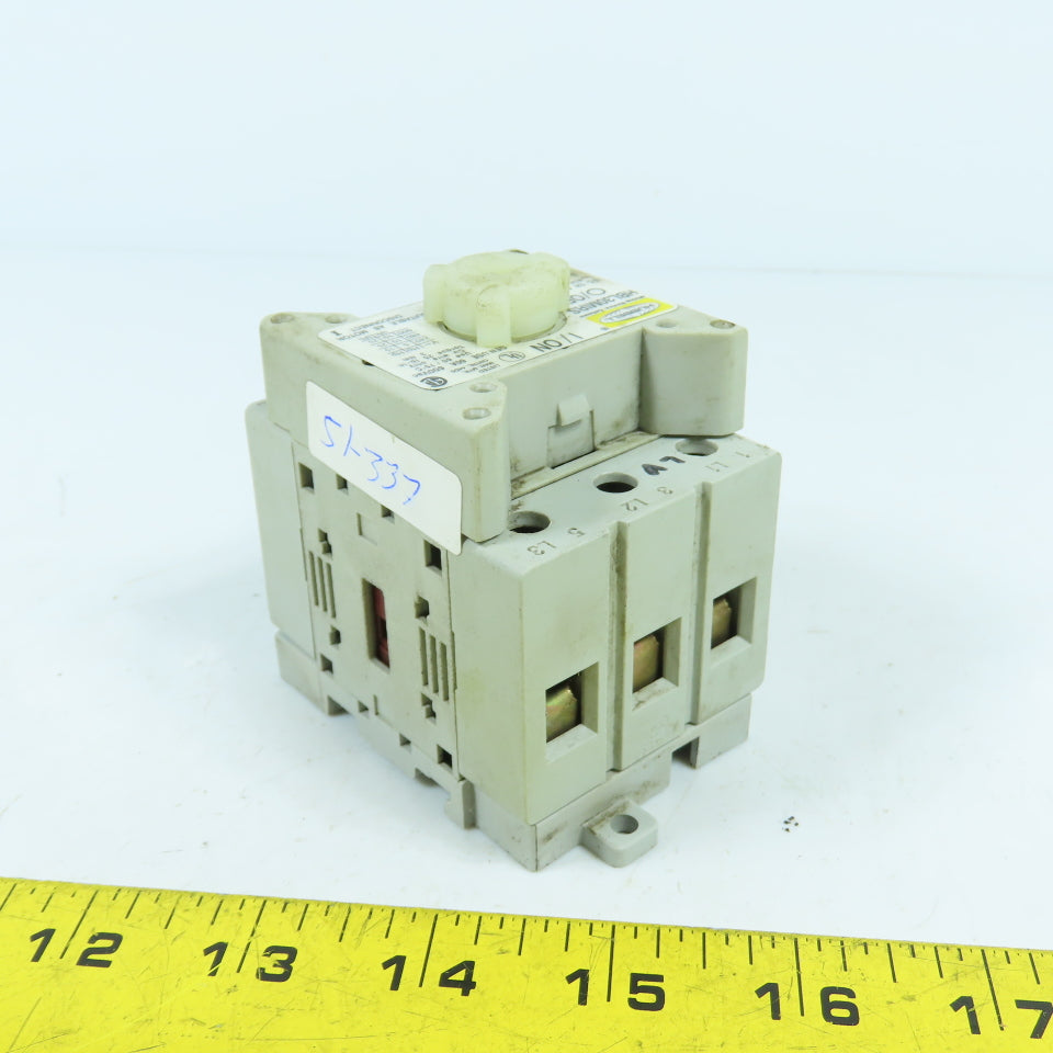 Hubbell HBL30MIRS 60A Rotary Disconnect Switch 600VAC 3-Pole
