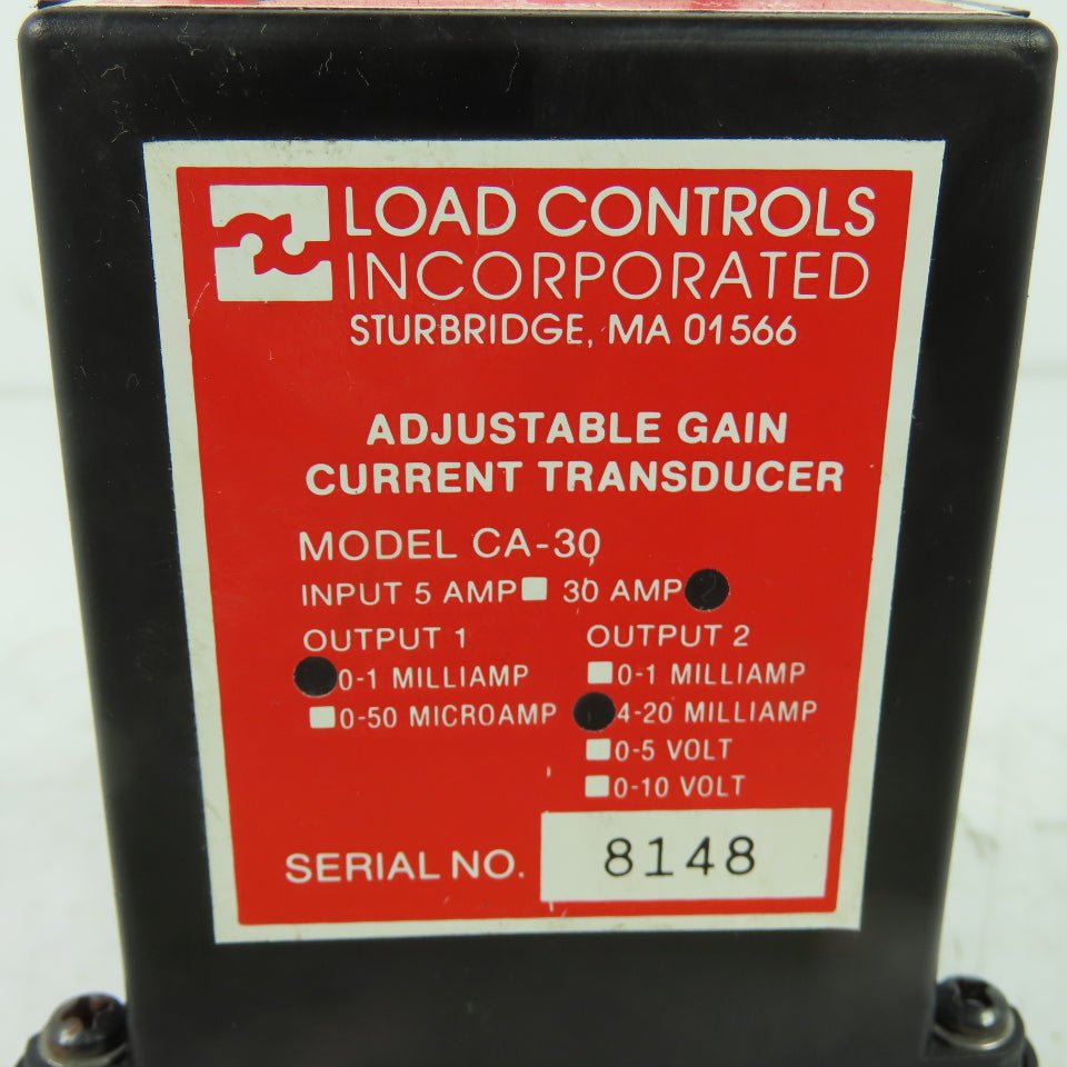 Load Controls Inc. CA-30 5 Amp Adjustable Gain Current Controller 12-Pin