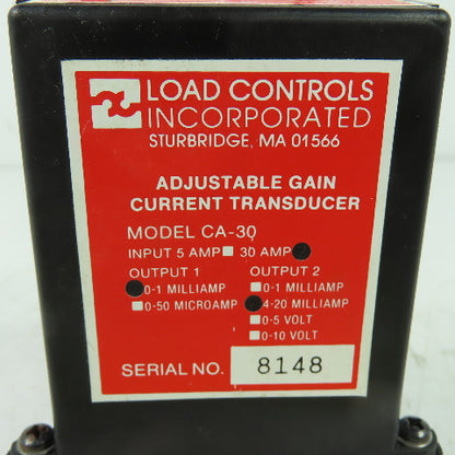 Load Controls Inc. CA-30 5 Amp Adjustable Gain Current Controller 12-Pin