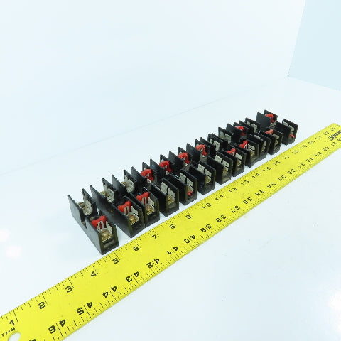 Connectron M631-77R 30A 600VAC Single Pole Fuse Holders Lot Of 12