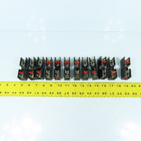 Connectron M631-77R 30A 600VAC Single Pole Fuse Holders Lot Of 12