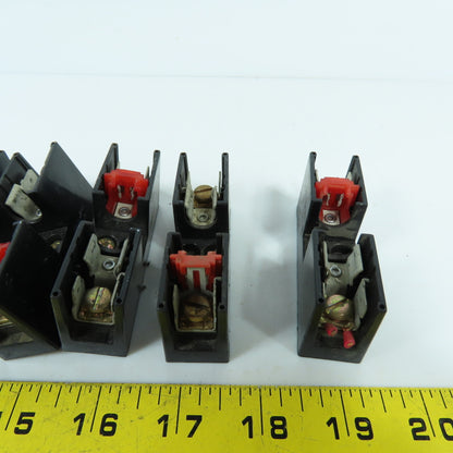Connectron M631-77R 30A 600VAC Single Pole Fuse Holders Lot Of 12