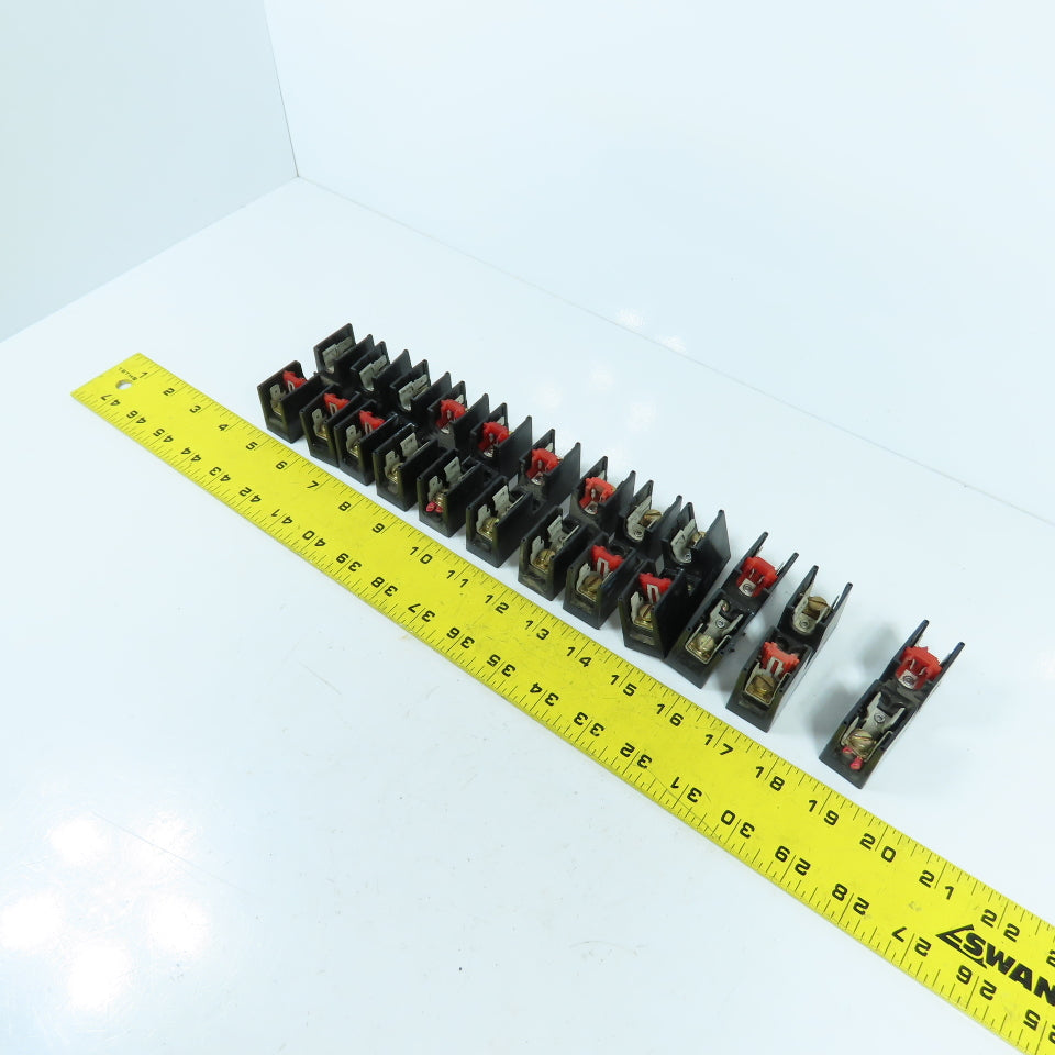 Connectron M631-77R 30A 600VAC Single Pole Fuse Holders Lot Of 12