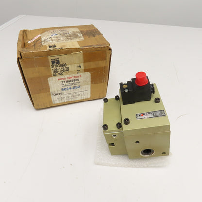 Ross 2778C5900 Dual Pilot Operated Check Valve 3/4" NPT 120V Coil
