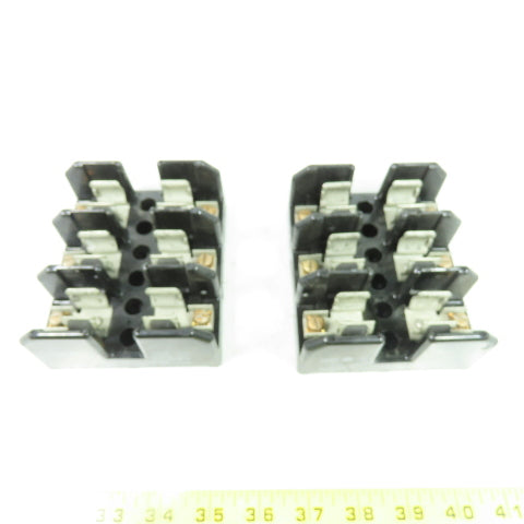 USD J60030 Fuse Block Holder 600V 30A 3-Pole Lot Of 2