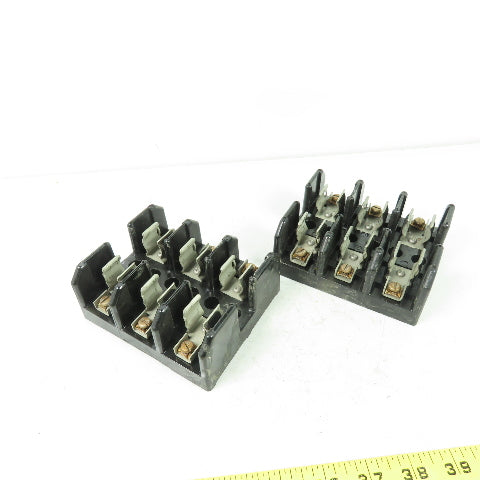 USD J60030 Fuse Block Holder 600V 30A 3-Pole Lot Of 2