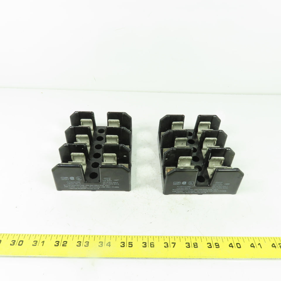 USD J60030 Fuse Block Holder 600V 30A 3-Pole Lot Of 2