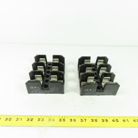 USD J60030 Fuse Block Holder 600V 30A 3-Pole Lot Of 2