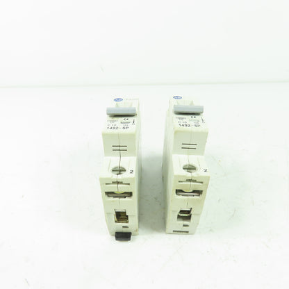 Allen Bradley 1492-SP1C100 Ser C Din Rail Circuit Breaker 240/415VAC 2.4Nm Lot/2