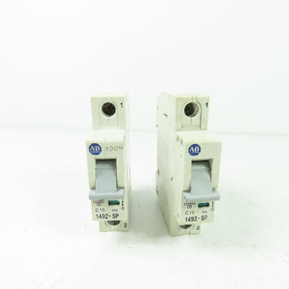 Allen Bradley 1492-SP1C100 Ser C Din Rail Circuit Breaker 240/415VAC 2.4Nm Lot/2