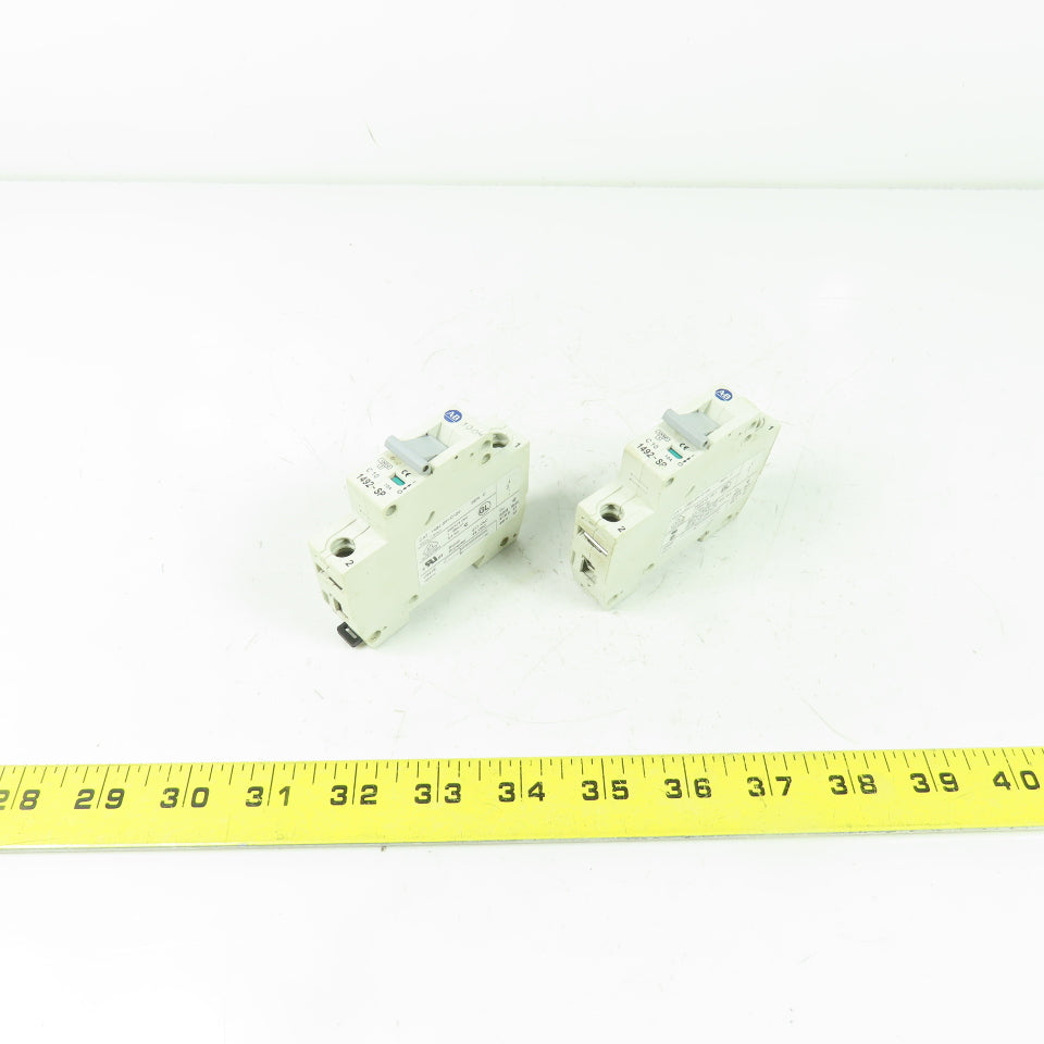 Allen Bradley 1492-SP1C100 Ser C Din Rail Circuit Breaker 240/415VAC 2.4Nm Lot/2
