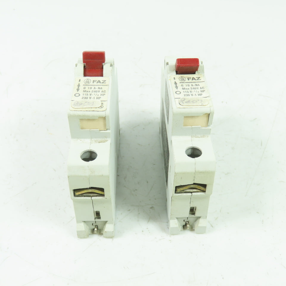 Faz G 10 A-NA Circuit Breaker 240VAC 1HP Lot Of 2