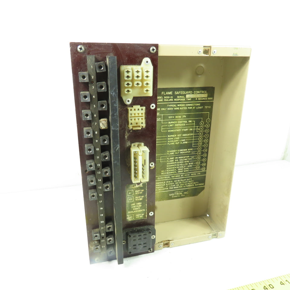 Vigitron 9001-01 Flame Safeguard Control 120V 1Ph 4 Sec Max Response