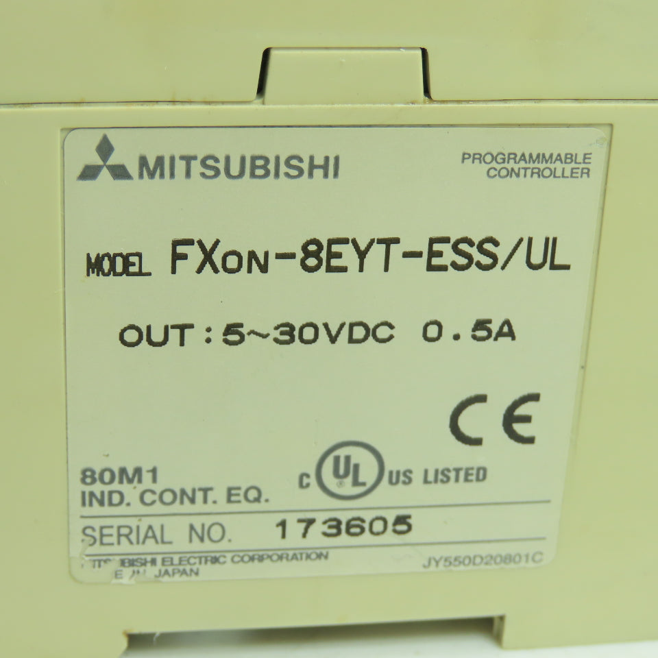 Mitsubishi FXON-8EYT-ESS/UL Programmable Controller 5-30VDC 0.5A Out