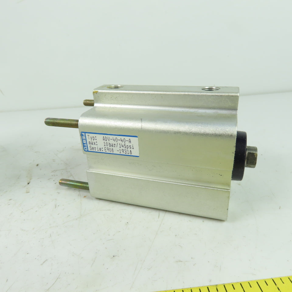 Festo ADV-40-40-A Pneumatic Air Cylinder 40mm Bore 40mm Stroke 145PSI 10Bar