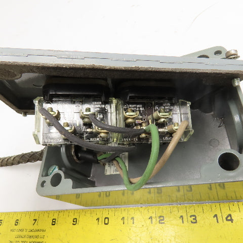 Allen Bradley 800T-2TA Start Stop Remote Push Button Pendant 600V