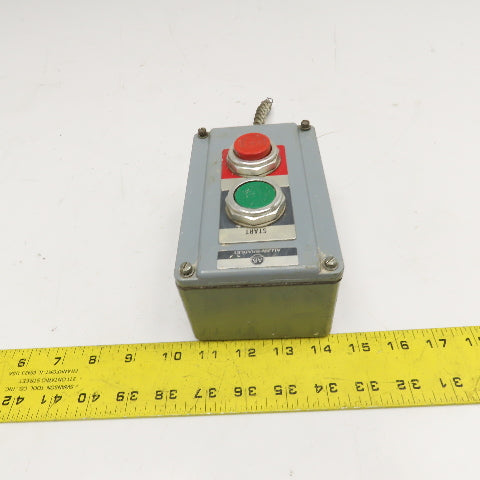 Allen Bradley 800T-2TA Start Stop Remote Push Button Pendant 600V