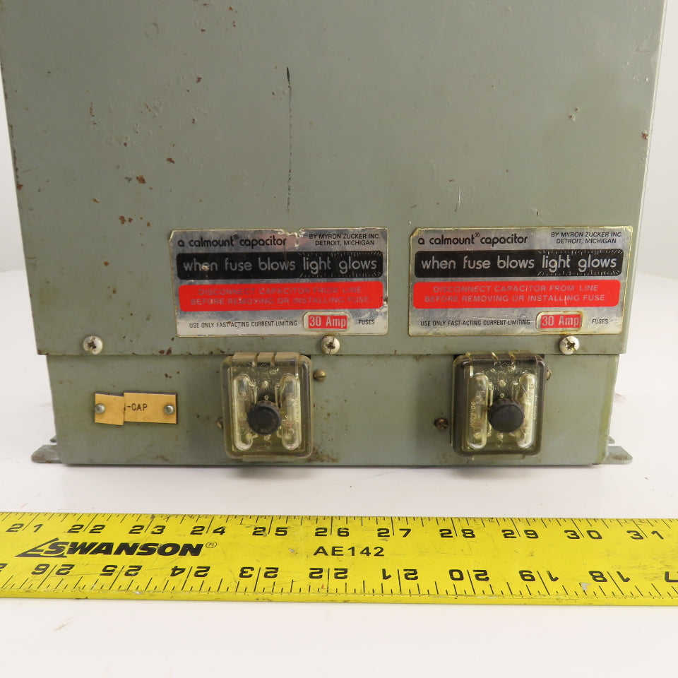 Myron Zucker 17X43VLM Calvault Calmount 17.5kVar Capacitor 480V 3-Phase 60HZ