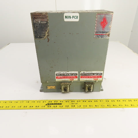 Myron Zucker 17X43VLM Calvault Calmount 17.5kVar Capacitor 480V 3-Phase 60HZ