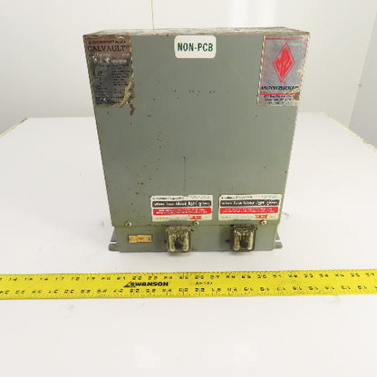 Myron Zucker 17X43VLM Calvault Calmount 17.5kVar Capacitor 480V 3-Phase 60HZ